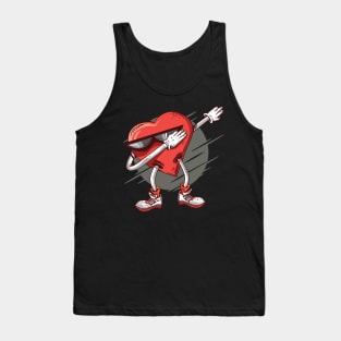 DABBING HEART lovely romantic funny Tank Top